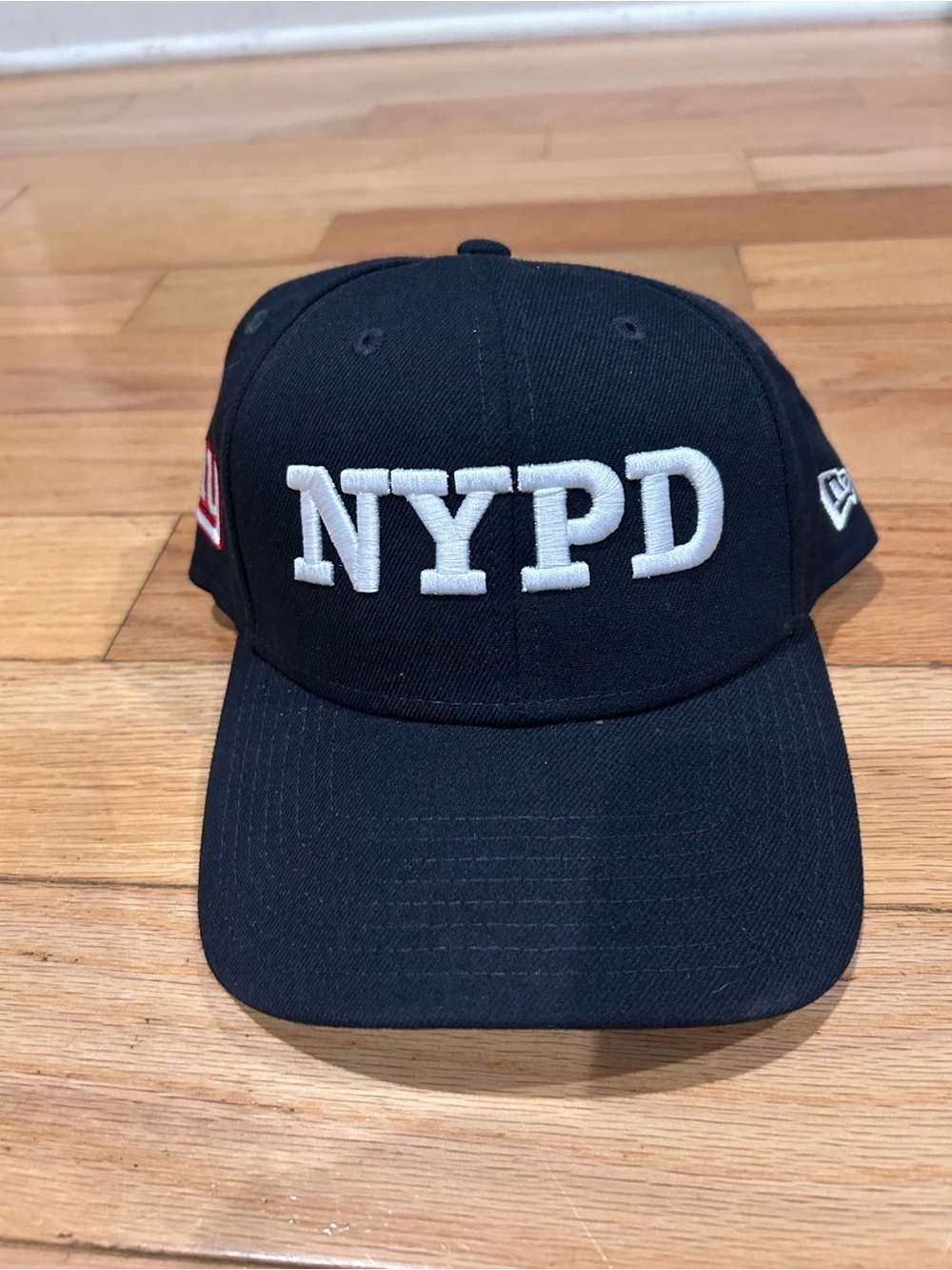 New Era Black NYPD X NYG Raised Embroidered Cap with White Lettering